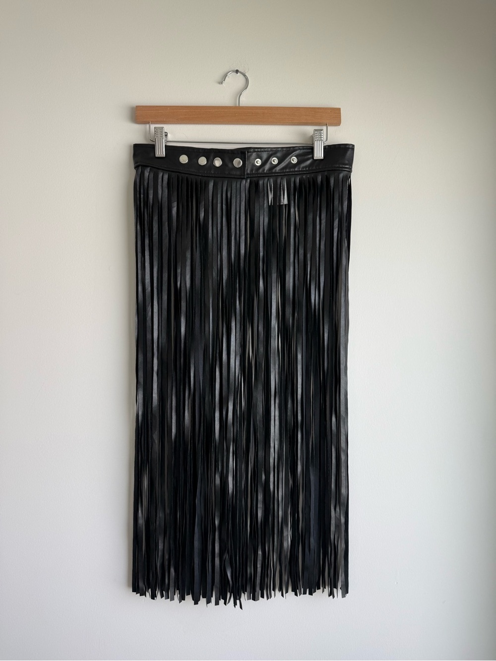 Spencer’s Black Fringe Skirt One Size Festival Western Boho